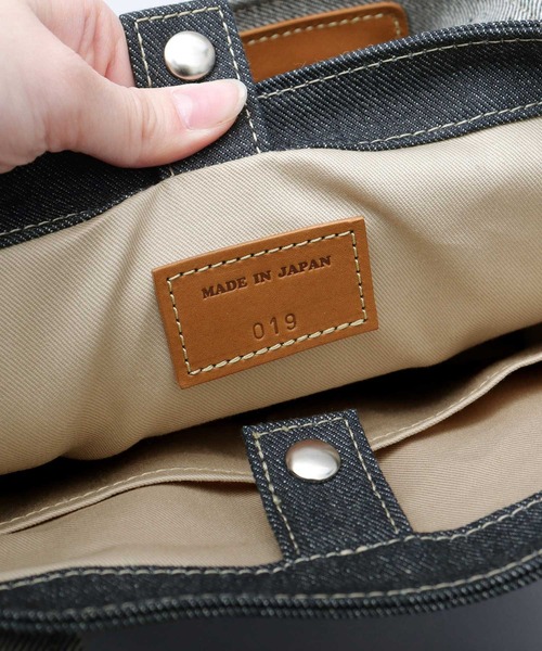 Lee（リー） トートバッグ 日本製 倉敷デニム×姫路レザー ハンドトート