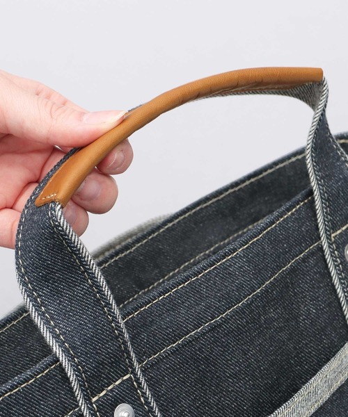 Lee（リー） トートバッグ 日本製 倉敷デニム×姫路レザー ハンドトート