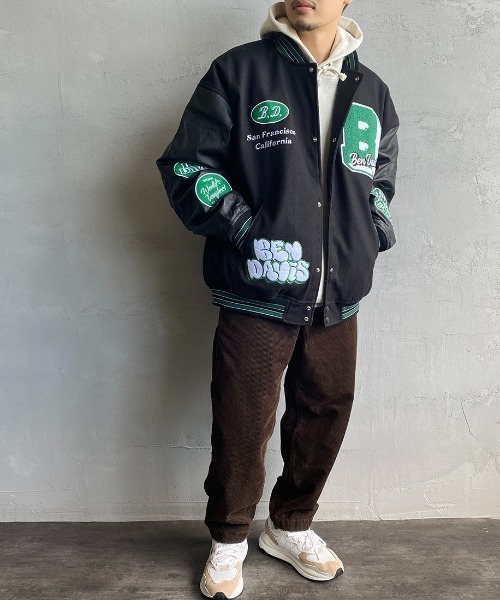 BEN DAVIS（ベンデイビス） スタジャン L ブラック レディース