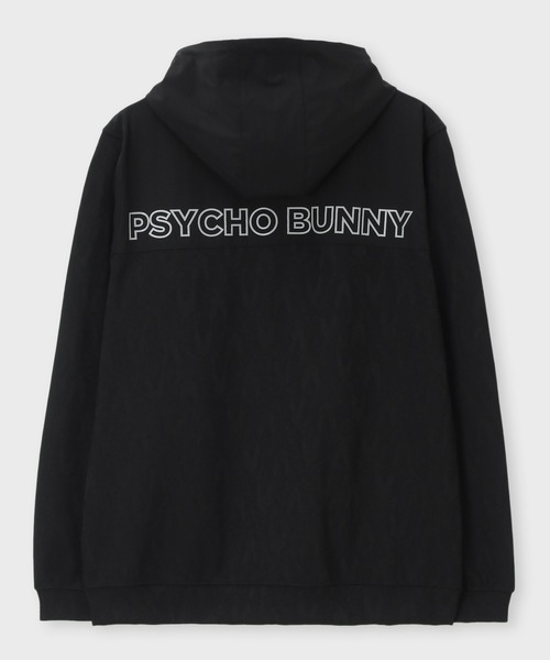 PSYCHO BUNNY ブラックジャケット+パーカー+Tシャツなど Psycho Bunny（サイコバニー） パーカー 3Dシグネチャー マルチロゴ
