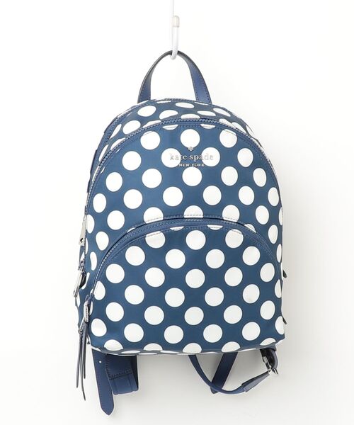 メンズファッション 「kate spade new york」 ドット柄リュック 