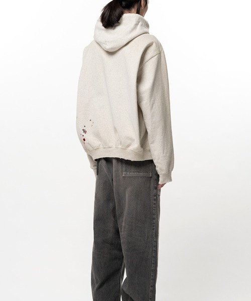 トレーナー スウェット Kids Sticker Printed Hoodie メンズの画像