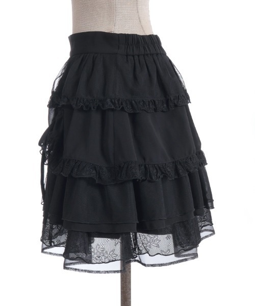 axes femme POETIQUE スカート ドロスト×ティアードミニスカート axes femme POETIQUE スカート ドロスト×ティアードミニスカート