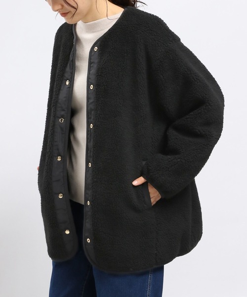 「GLOBAL WORK Smile Seed Store」 ジャケット LARGE ブラック レディース_画像2