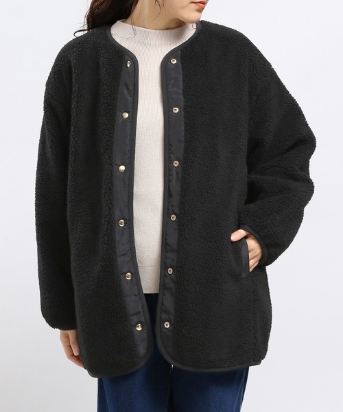 「GLOBAL WORK Smile Seed Store」 ジャケット LARGE ブラック レディース_画像5