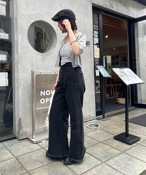 mystic（ミスティック） デニムパンツ - ブラック レディース