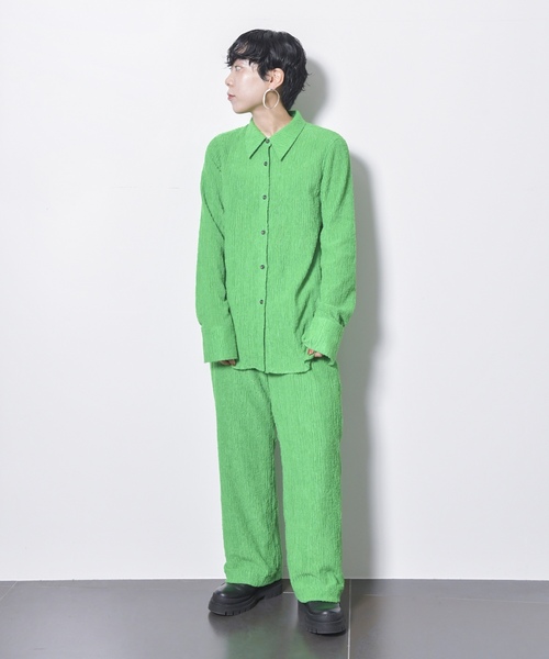 「CITYSHOP」 イージーパンツ 36 グリーン レディース_画像9