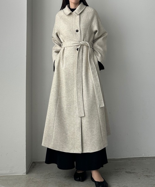 「Louere」 ステンカラーコート SMALL ブラウン レディース_画像3
