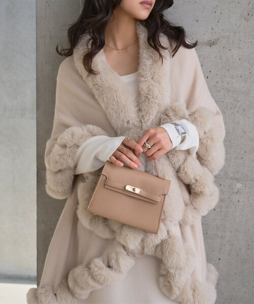 RUIRUE BOUTIQUE（ルイルエブティック） レースポンチョ - ネイビー
