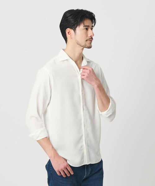 アウトレット 店舗 関東 新品タグ付き！B&Y UNITED ARROWSリネンシャツ