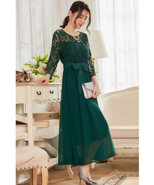 「Cinderella」 7分袖ワンピース SMALL ブラック レディース_画像2