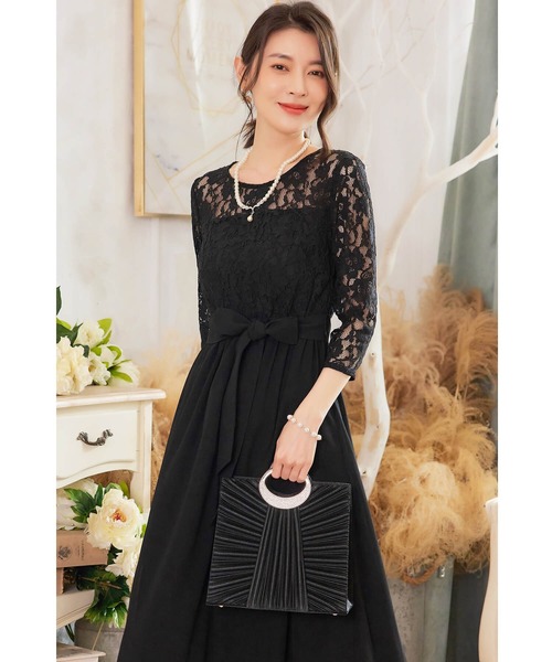 「Cinderella」 7分袖ワンピース SMALL ブラック レディース_画像7