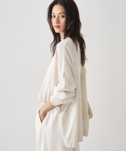 Loungedress ラウンジドレス 和紙天竺ニット ブラウン 新品 未開封 Loungedress（ラウンジドレス） ニット セーター 和紙天竺ニット