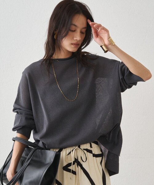 Loungedress（ラウンジドレス） ニット セーター 和紙天竺ニット