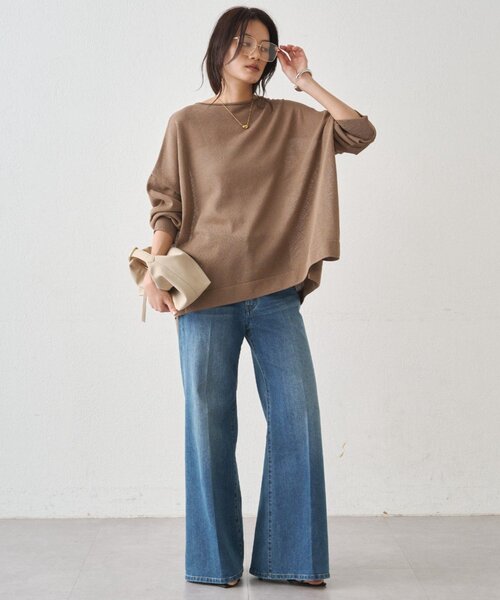 M*H様 【新品未使用】ラウンジドレス　ノースリニット LOUNGEDRESS（ラウンジドレス）の「リブニットワンピース（ワンピース
