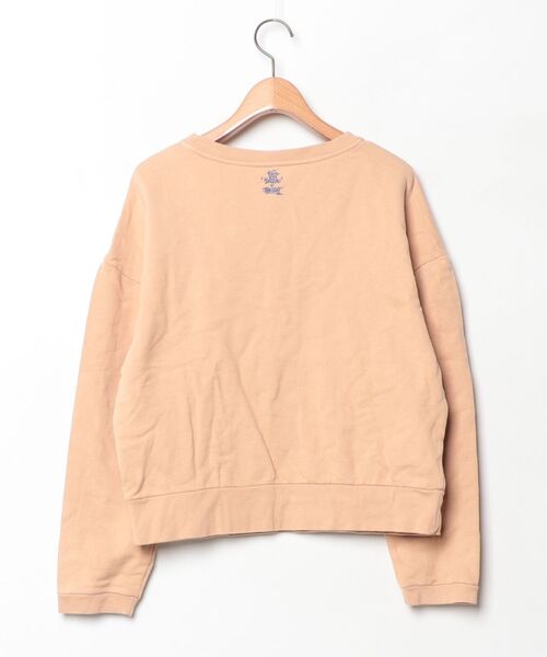 「PETIT BATEAU」 ワンポイントスウェットカットソー L ベージュ レディース_画像2