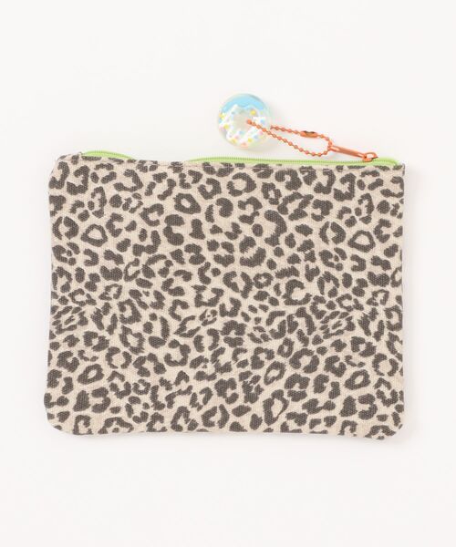VIBGYOR ポーチ Mignonjour/チャーム付きヒョウ柄ミニポーチ M2882