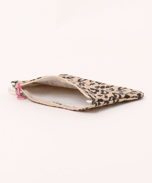 VIBGYOR ポーチ Mignonjour/チャーム付きヒョウ柄ミニポーチ M2882