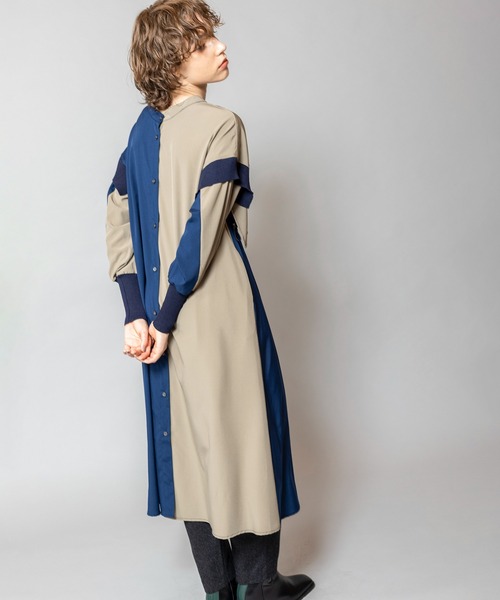 「OSMOSIS」 長袖ワンピース ONE SIZE ブラック レディース_画像9