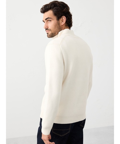 「BANANA REPUBLIC FACTORY STORE」 長袖ニット S アイボリー メンズ_画像2