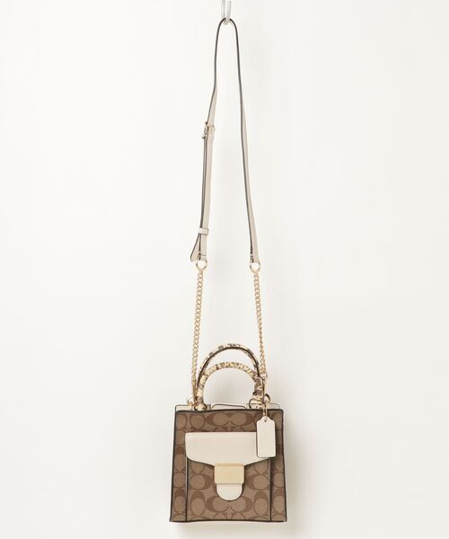 新品★COACH 2wayショルダーバッグ プラチナムベージュ COACH（コーチ） 2WAYバッグ - ベージュ レディース : ZOZOTOWN Yahoo