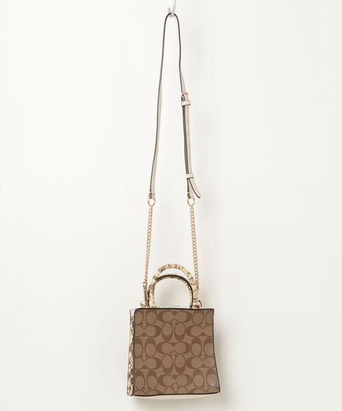 Tomomi　　COACH ハンドバッグ ベージュ ロゴ入り　2way COACH（コーチ） 2WAYバッグ - ベージュ レディース : ZOZOTOWN Yahoo