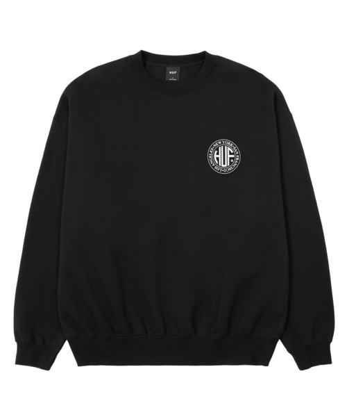 「HUF」 スウェットカットソー M チェリーレッド メンズの画像