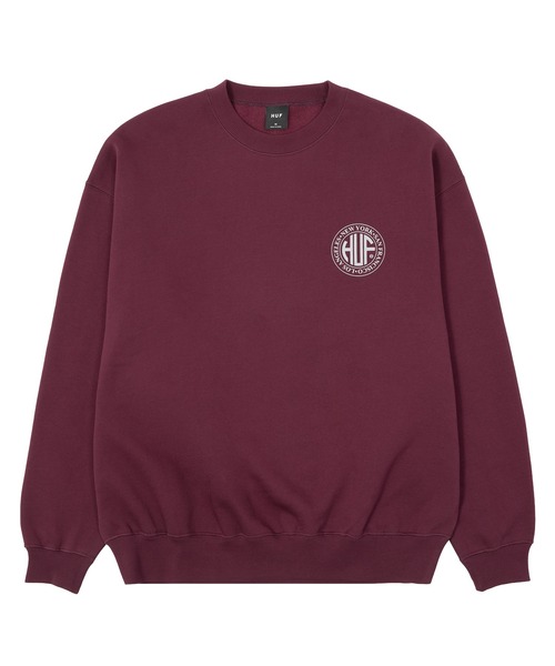 「HUF」 スウェットカットソー M チェリーレッド メンズの画像