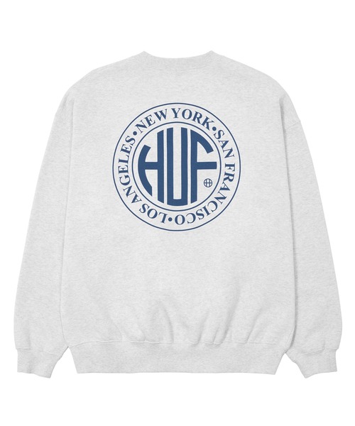 「HUF」 スウェットカットソー M チェリーレッド メンズの画像