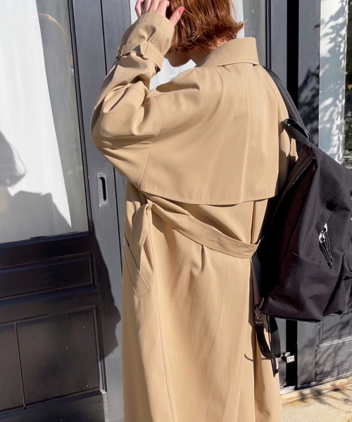 「Spick & Span」 トレンチコート 36 ベージュ レディース_画像6