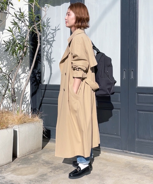 「Spick & Span」 トレンチコート 36 ベージュ レディース_画像8