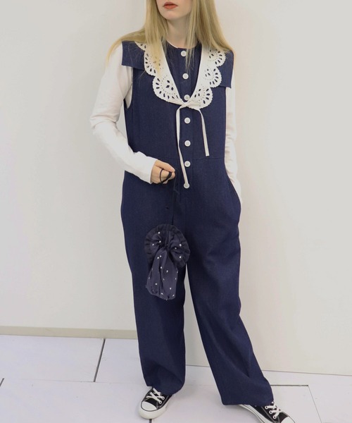 「haupia」 オールインワン 38 ベージュ レディース_画像8