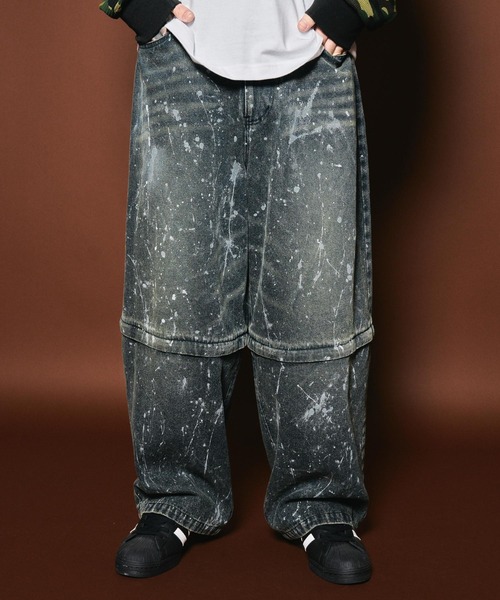 Subciety（サブサエティ） ジーンズ Painted 2way denim pants メンズ