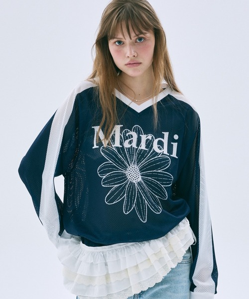 Mardi Mercredi（マルディメクルディ） ジャージ MESH JERSEY TOP LONG