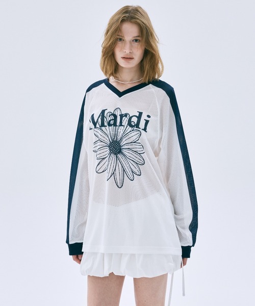 Mardi Mercredi（マルディメクルディ） ジャージ MESH JERSEY TOP LONG