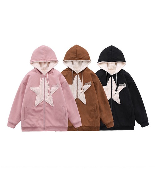 HOOK」 ジップアップパーカー X-LARGE ピンク メンズ : ZOZOTOWN Yahoo
