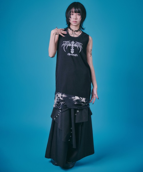 Salsation タンクトップ ダークグリーン BENDER TOKYO タンクトップ 「PSYCHONATION サイコネーション
