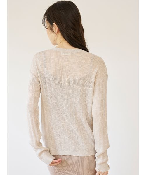 SNIDEL HOME パジャマ ルームウェア フラワービジューシアーニット