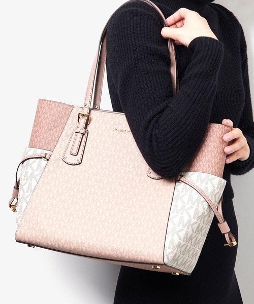 ボ*ノ様 (美品)MICHAEL KORS ライトピンク トートバッグ MICHAEL KORS（マイケルコース） トートバッグ FREE ピンク系その他