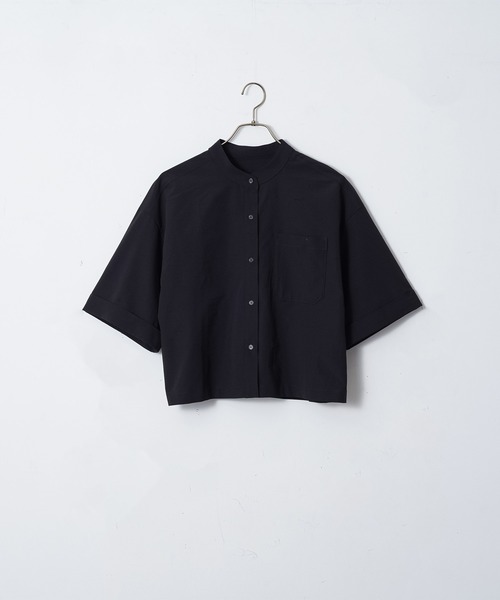 「for/c」 半袖ブラウス M ネイビー レディース_画像2