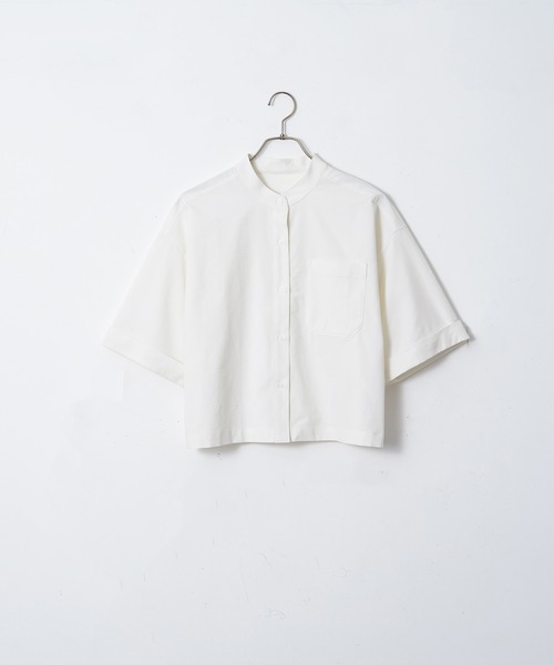 「for/c」 半袖ブラウス M ネイビー レディース_画像3