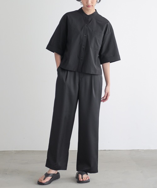 「for/c」 半袖ブラウス M ネイビー レディース_画像5