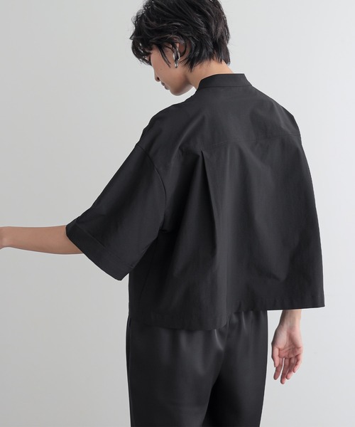 「for/c」 半袖ブラウス M ネイビー レディース_画像6