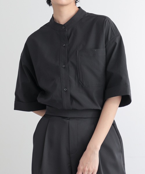 「for/c」 半袖ブラウス M ネイビー レディース_画像9