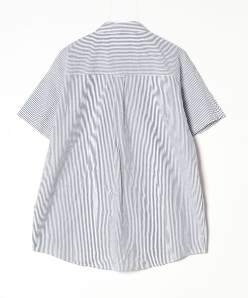 「U.S. POLO ASSN.」 ストライプ柄7分袖シャツ FREE ブルー レディース_画像2