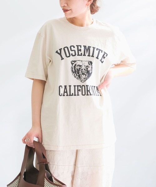 「MIXTA」 半袖Tシャツ MEDIUM ナチュラル レディース_画像4