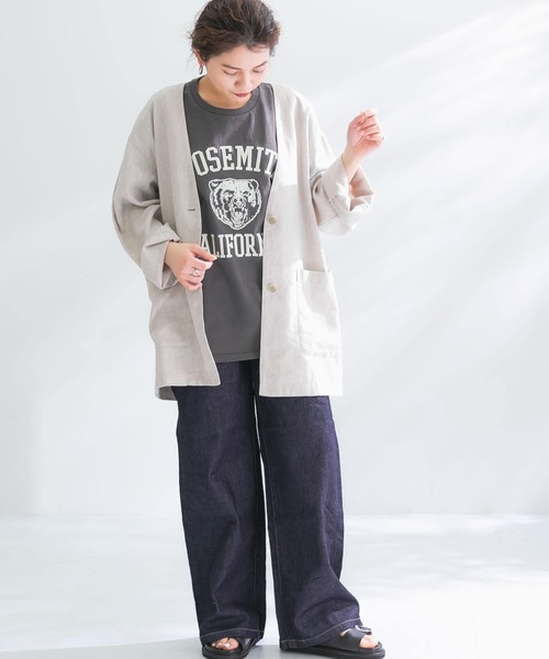 「MIXTA」 半袖Tシャツ MEDIUM ナチュラル レディース_画像5