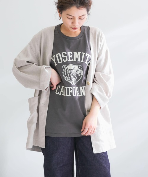 「MIXTA」 半袖Tシャツ MEDIUM ナチュラル レディース_画像6