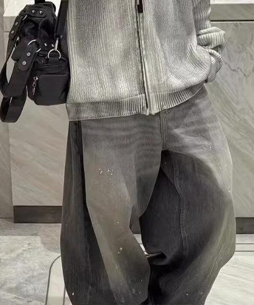 「MONO8」 デニムパンツ L グレー レディース_画像5