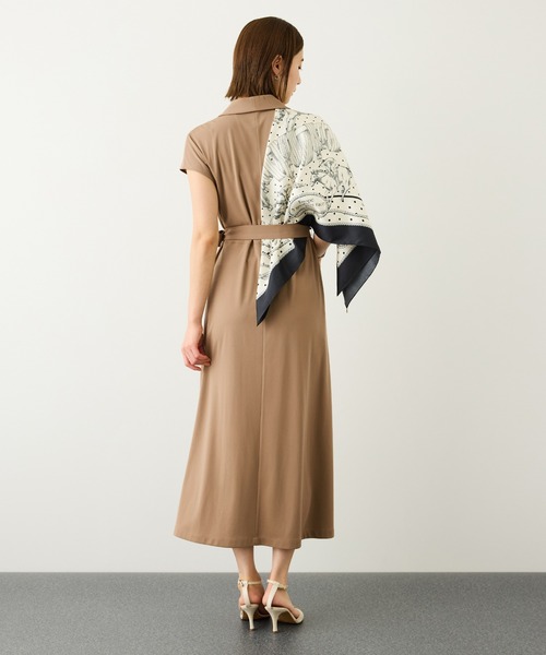 ROPE'（ロペ） ワンピース ジャージラップフレンチスリーブワンピース